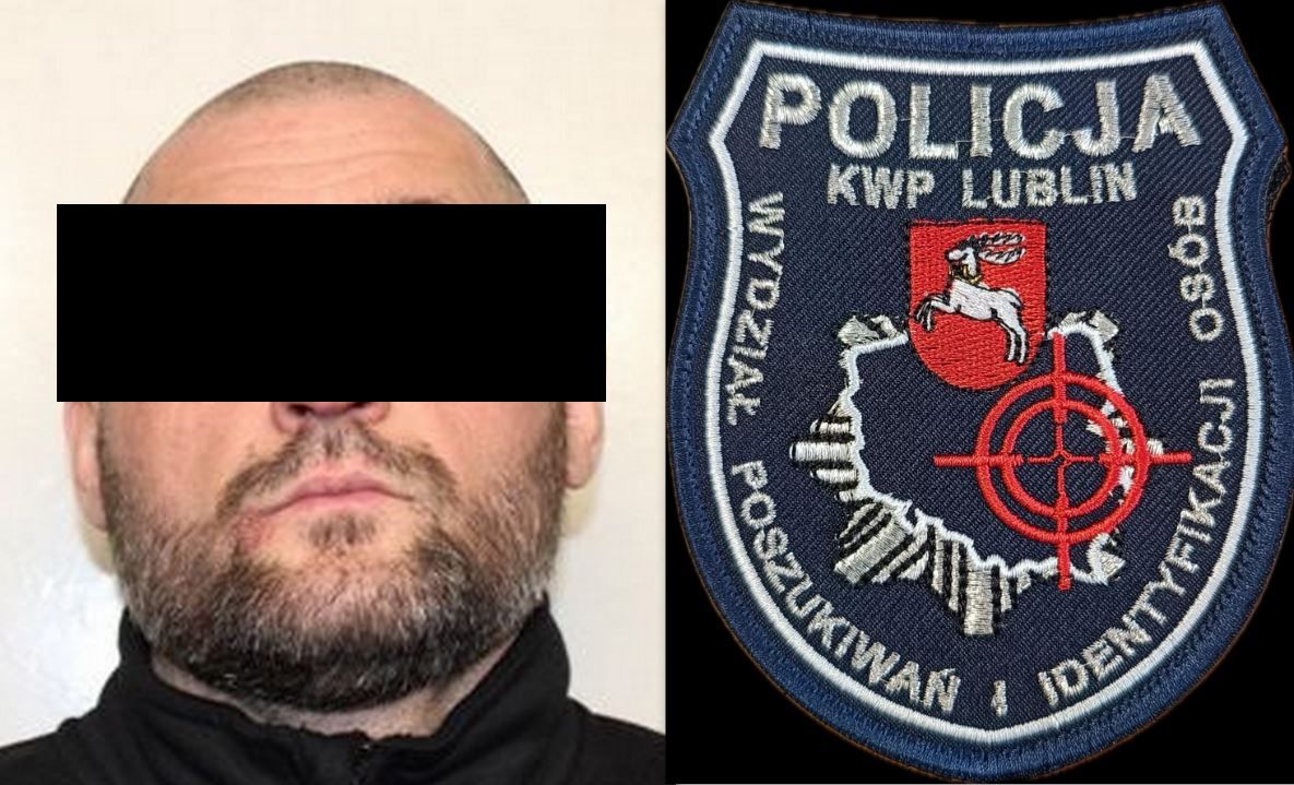 Zdjęcie zatrzymanego mężczyzny.