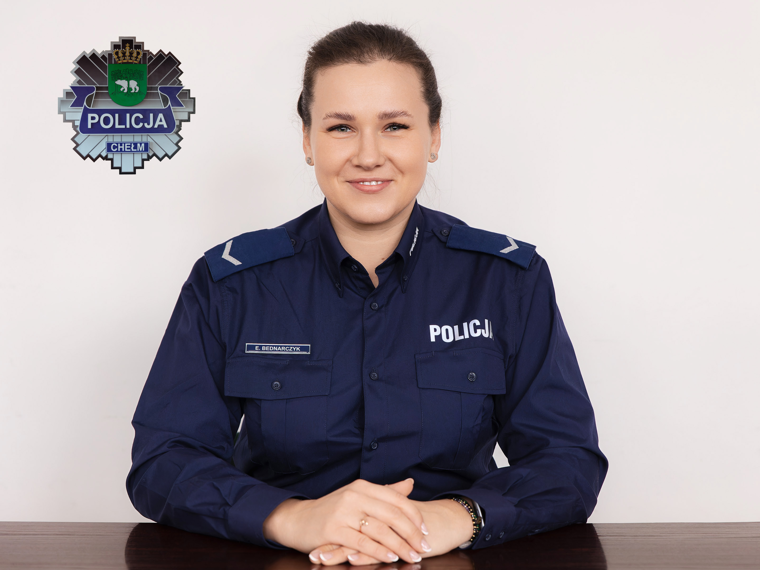 Wizerunek dzielnicowego Rejonu numer 4 sierżant Edyta Bednarczyk