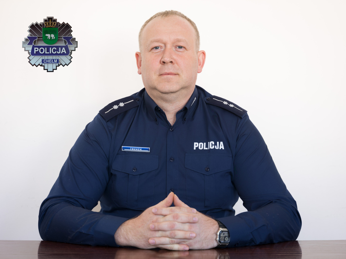 Wizerunek dzielnicowego rejonu numer 1 aspirant Piotr Ufnal