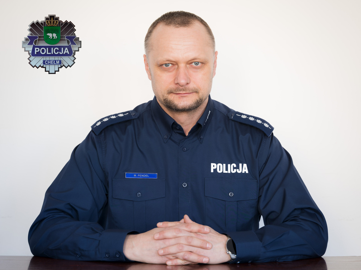 Wizerunek dzielnicowego Rejonu numer 1 aspirant sztabowy Marek Pendel