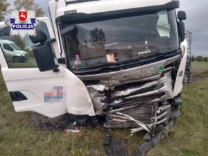 Uszkodzony samochód ciężarowy