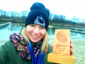 Policjantka na podium