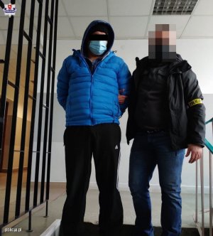 Policjant i zatrzymany