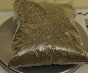 Marihuana w torebce foliowej