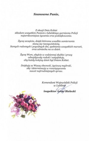 Życzenia z okazji Dnia Kobiet