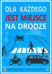 Napis dla każdego jest miejsce na drodze