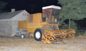 Kombajn do koszenia zboża.