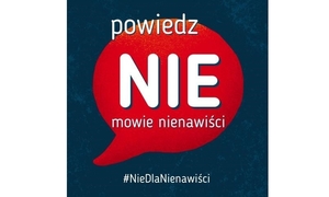 Plakat promujący Międzynarodowy Dzień Przeciwdziałania Mowie Nienawiści.