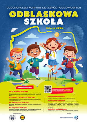 Grafika promująca plakat informujący o konkursie.