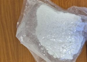 Zabezpieczona amfetamina w torebce foliowej