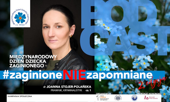 Plakat akcji #zaginioneNIEzapomniane