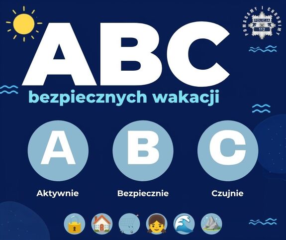 Grafika ABC Bezpiecznych Wakacji