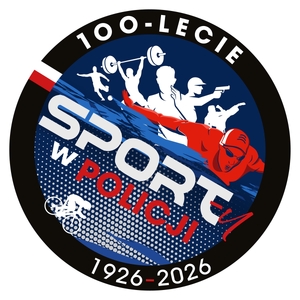 Logo jubileuszu 100. rocznicy sportu w Policji.