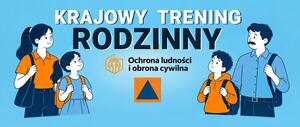 Plakat promujący Krajowy Trening Rodzinny.